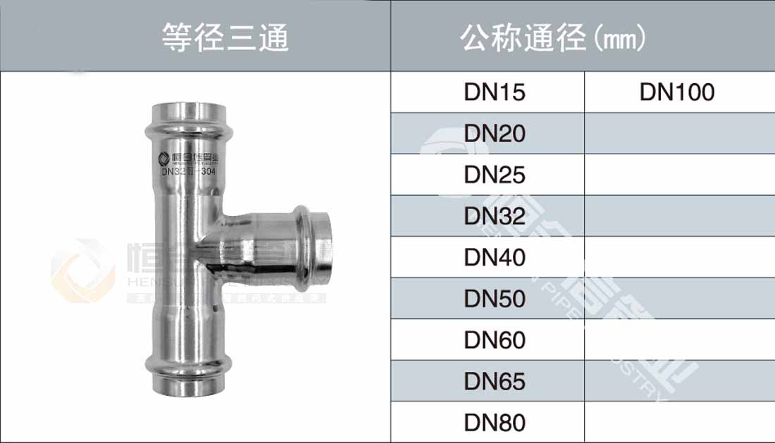 等徑三通參數(shù)1